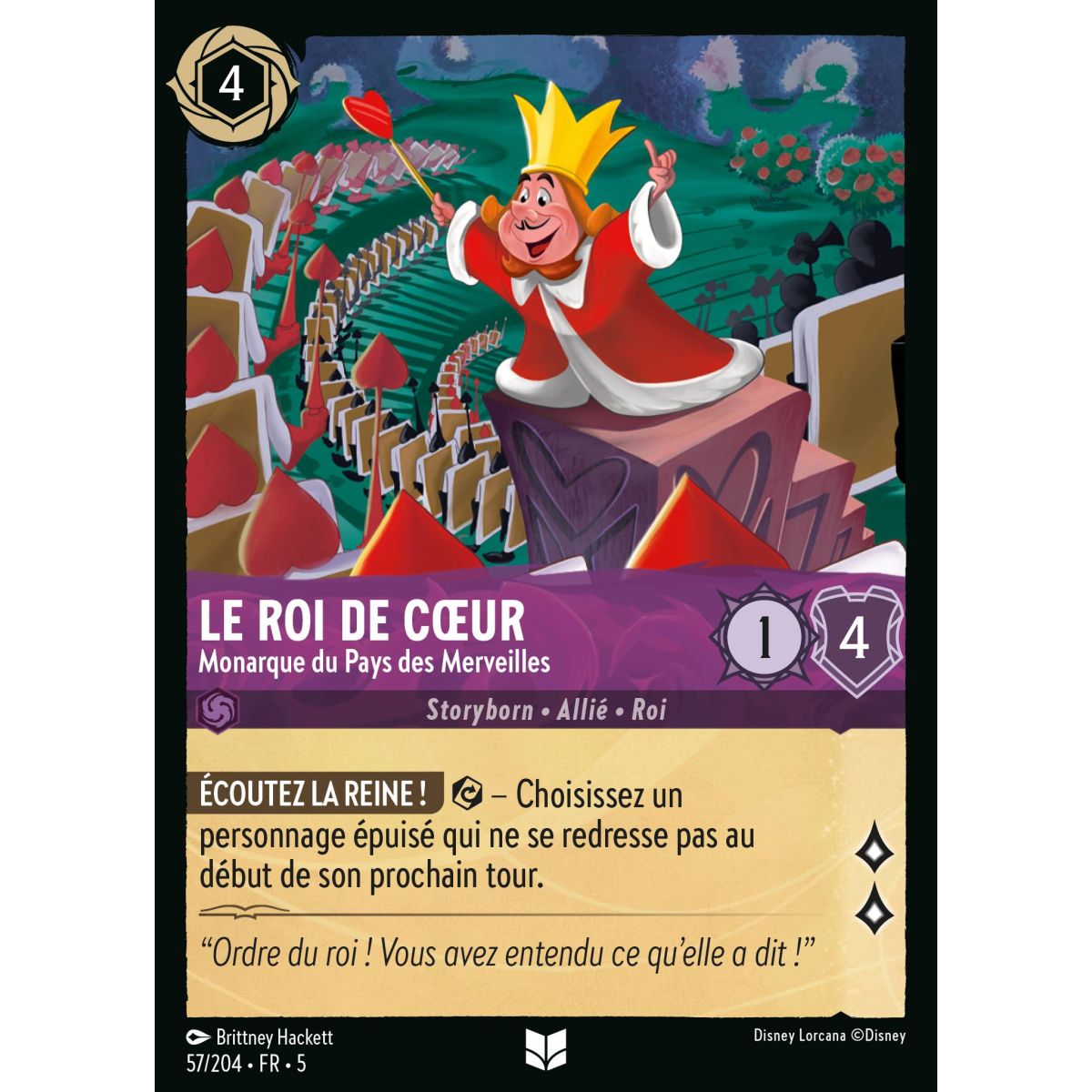 The King of Hearts - Monarch of Wonderland - 57/204 - SSK - Shimmering Sky - Uncommon - French