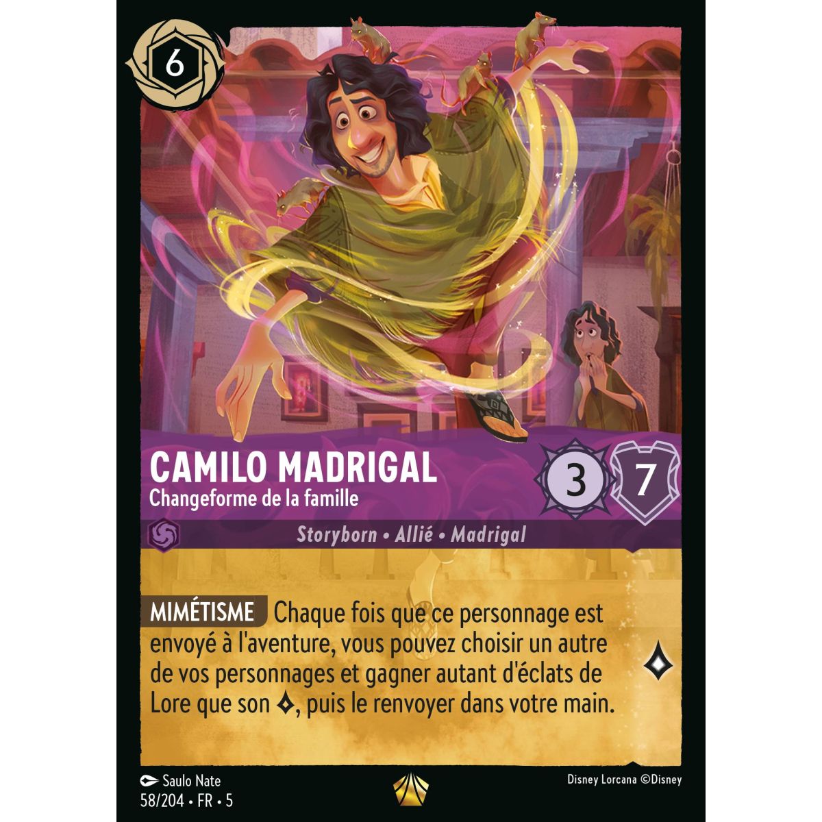 Camilo Madrigal - Family Shapeshifter - 58/204 - SSK - Shimmering Sky - Legendary - French