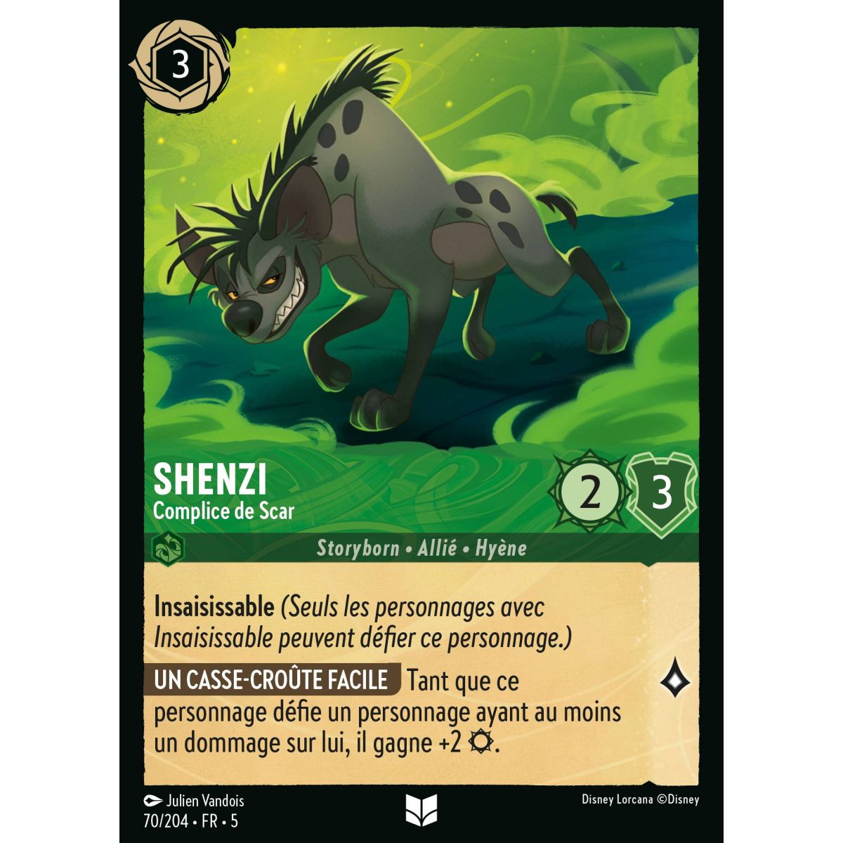 Shenzi - Scar's Accomplice - 70/204 - SSK - Sparkling Sky - Uncommon - French