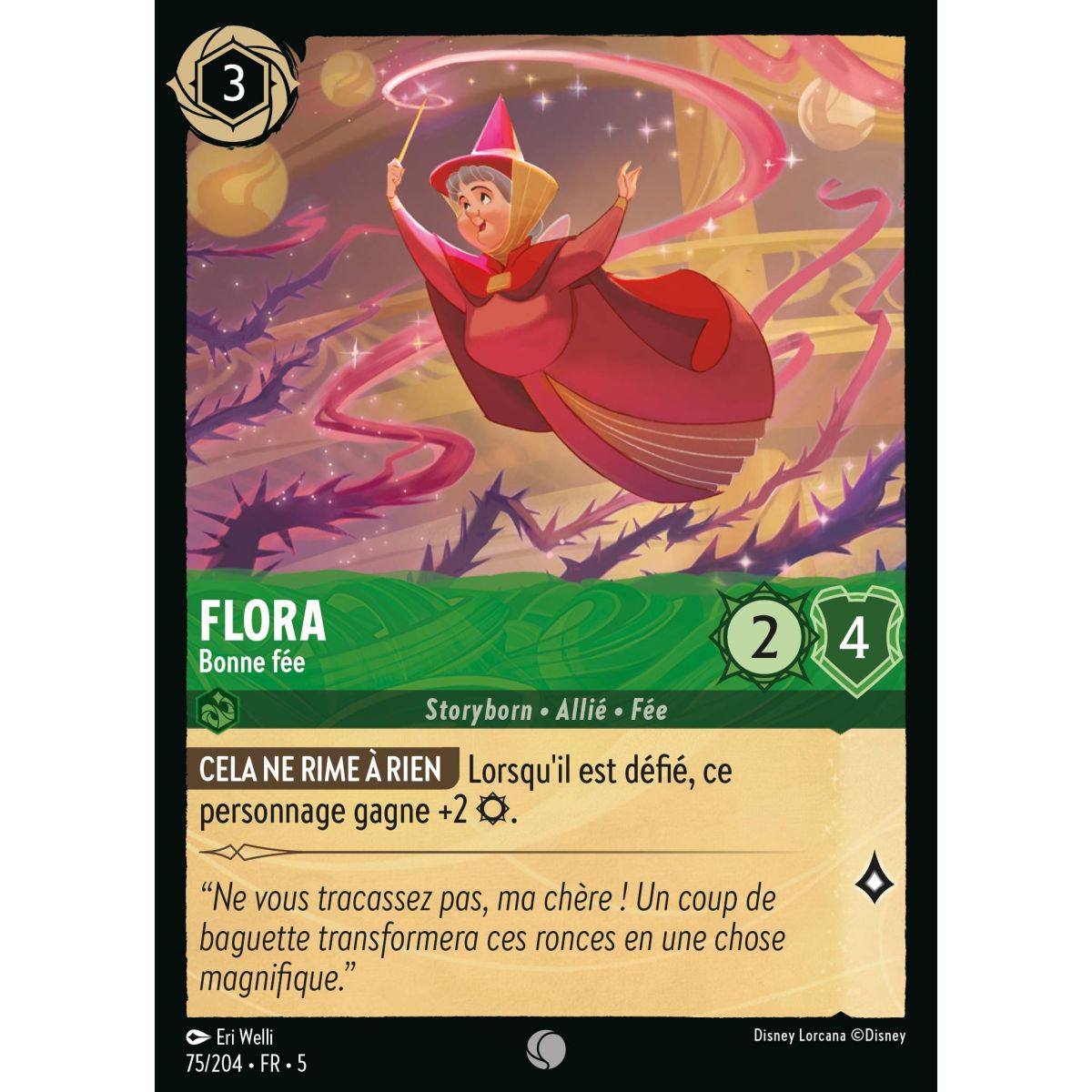 Flora - Good Fairy - 75/204 - SSK - Sparkling Sky - Common - French