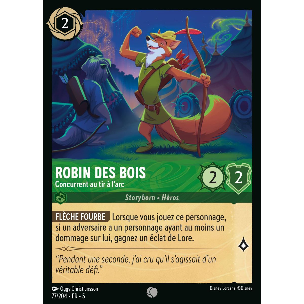 Robin Hood - Archery Competitor - 77/204 - SSK - Sparkling Sky - Common - French