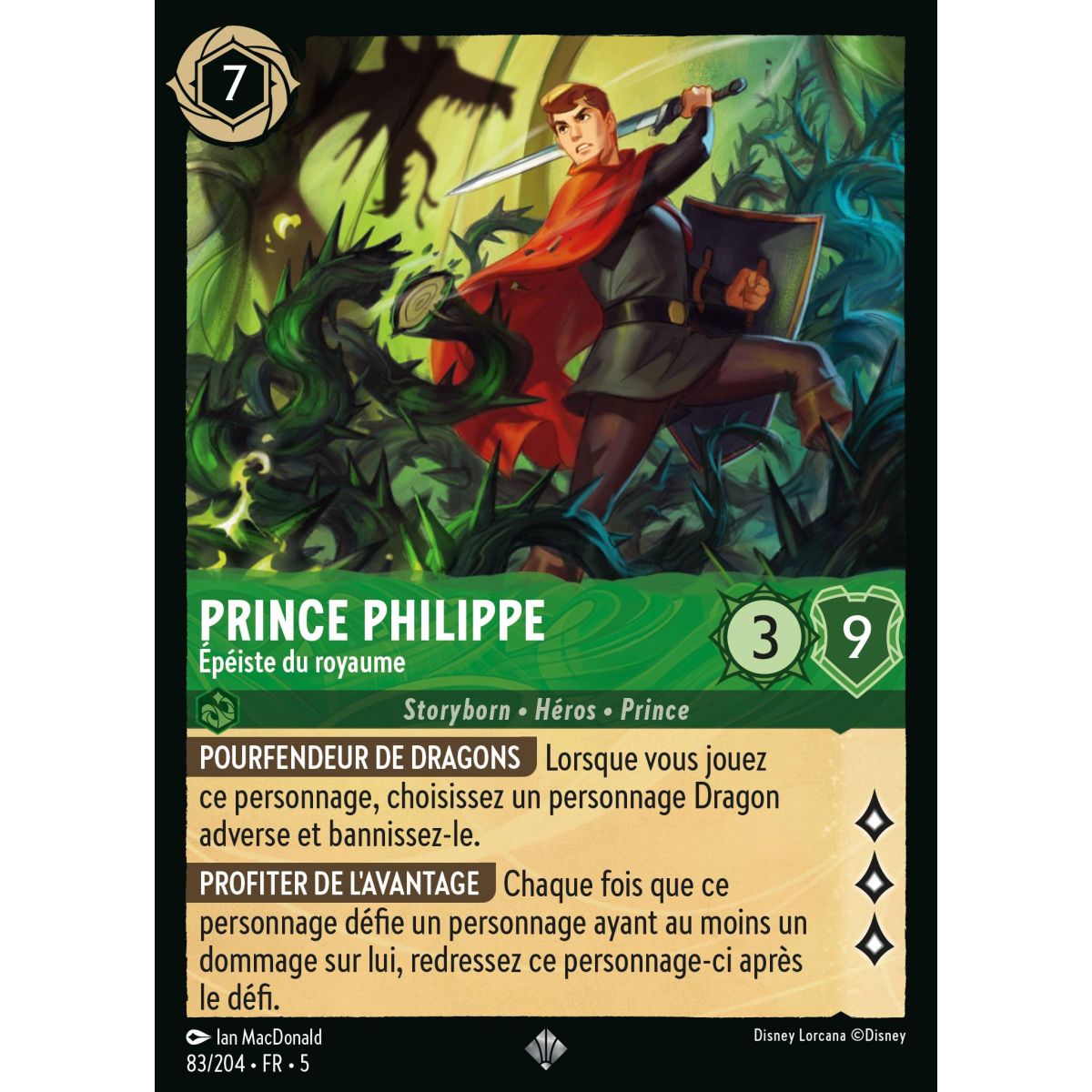 Prince Philip - Swordsman of the Realm - 83/204 - SSK - Shimmering Sky - Brilliant - Premium - French