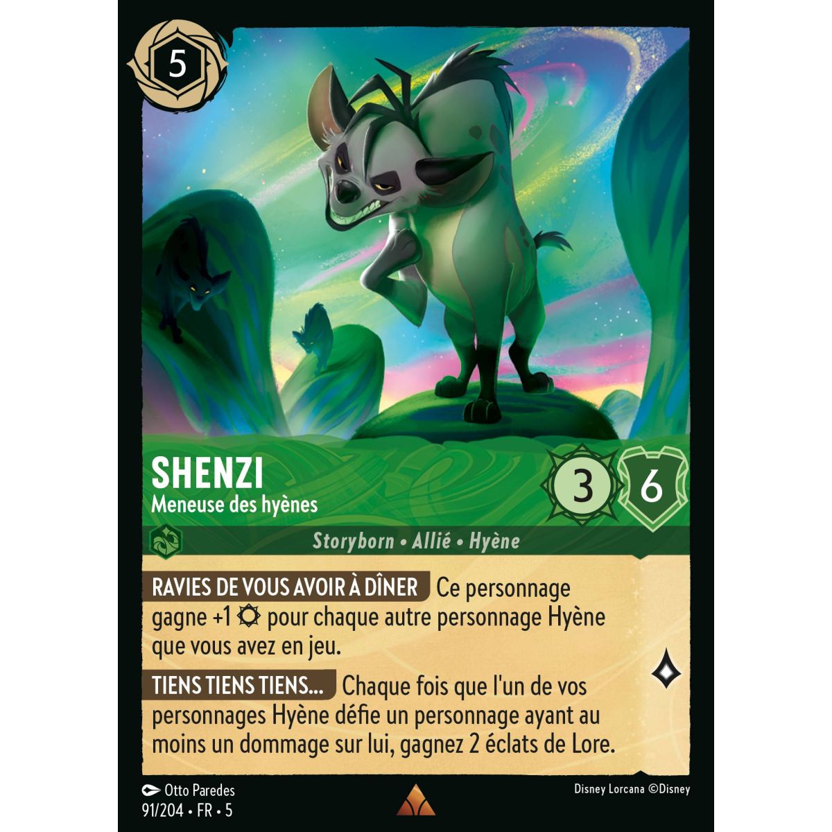 Shenzi - Hyena Leader - 91/204 - SSK - Sparkling Sky - Rare - French