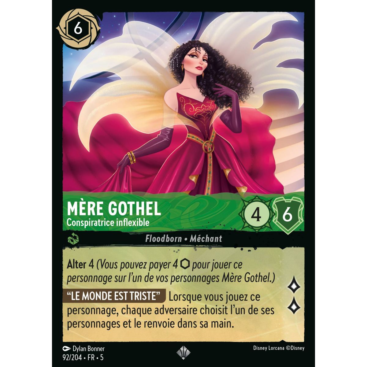 Mother Gothel - Unyielding Conspirator - 92/204 - SSK - Shimmering Sky - Super Rare - French