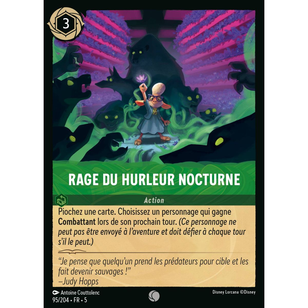 Night Howler's Rage - 95/204 - SSK - Shimmering Sky - Common - French