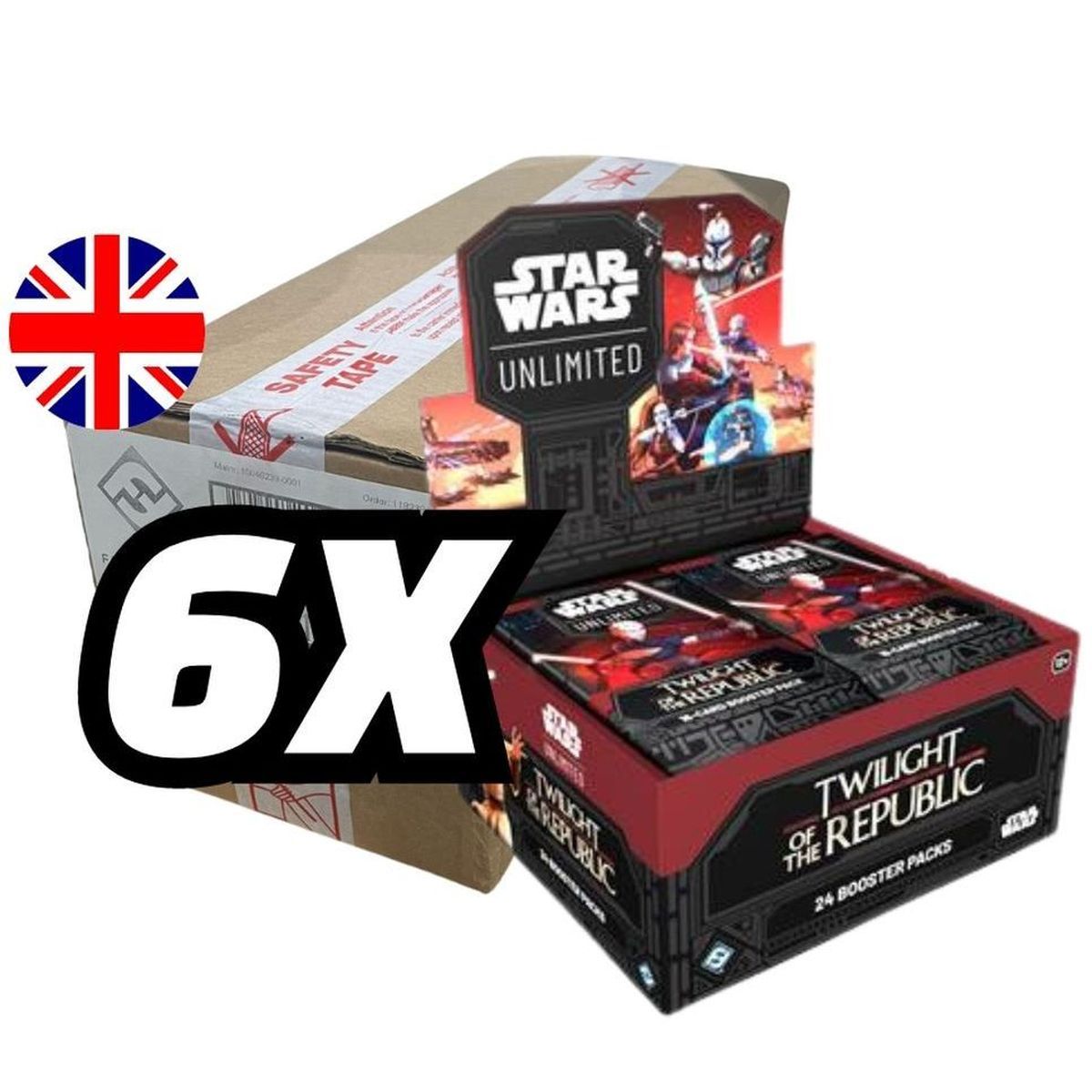 Star Wars Unlimited - Box of 6 boxes of 24 boosters - SW Unlimited: Twilight of the Republic - EN