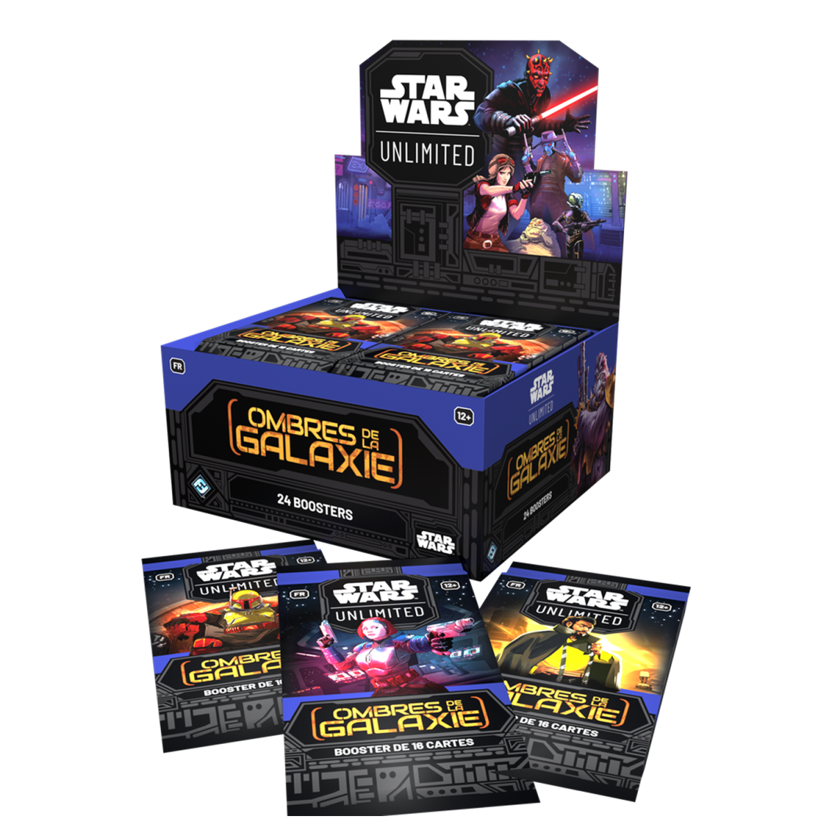 Star Wars Unlimited - Starter Deck Kit + Box of 24 SW Unlimited Boosters: Shadows of the Galaxy - FR