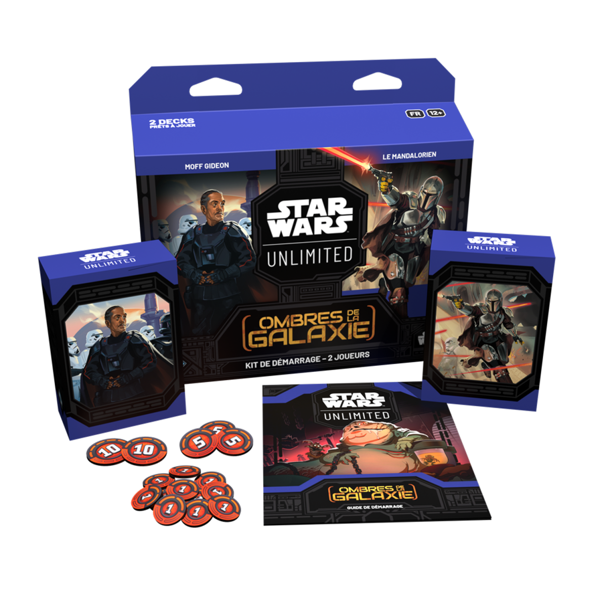 Star Wars Unlimited - Starter Deck Kit + Box of 24 SW Unlimited Boosters: Shadows of the Galaxy - FR