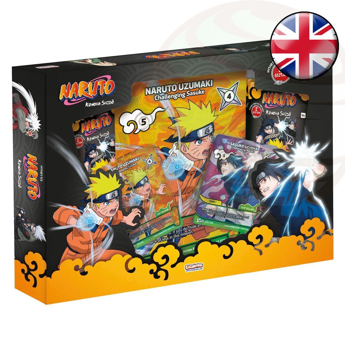 Starter Pack Box Set - Konoha Shido: Sasuke & Naruto - Naruto Mythos TCG - 1st Edition - EN