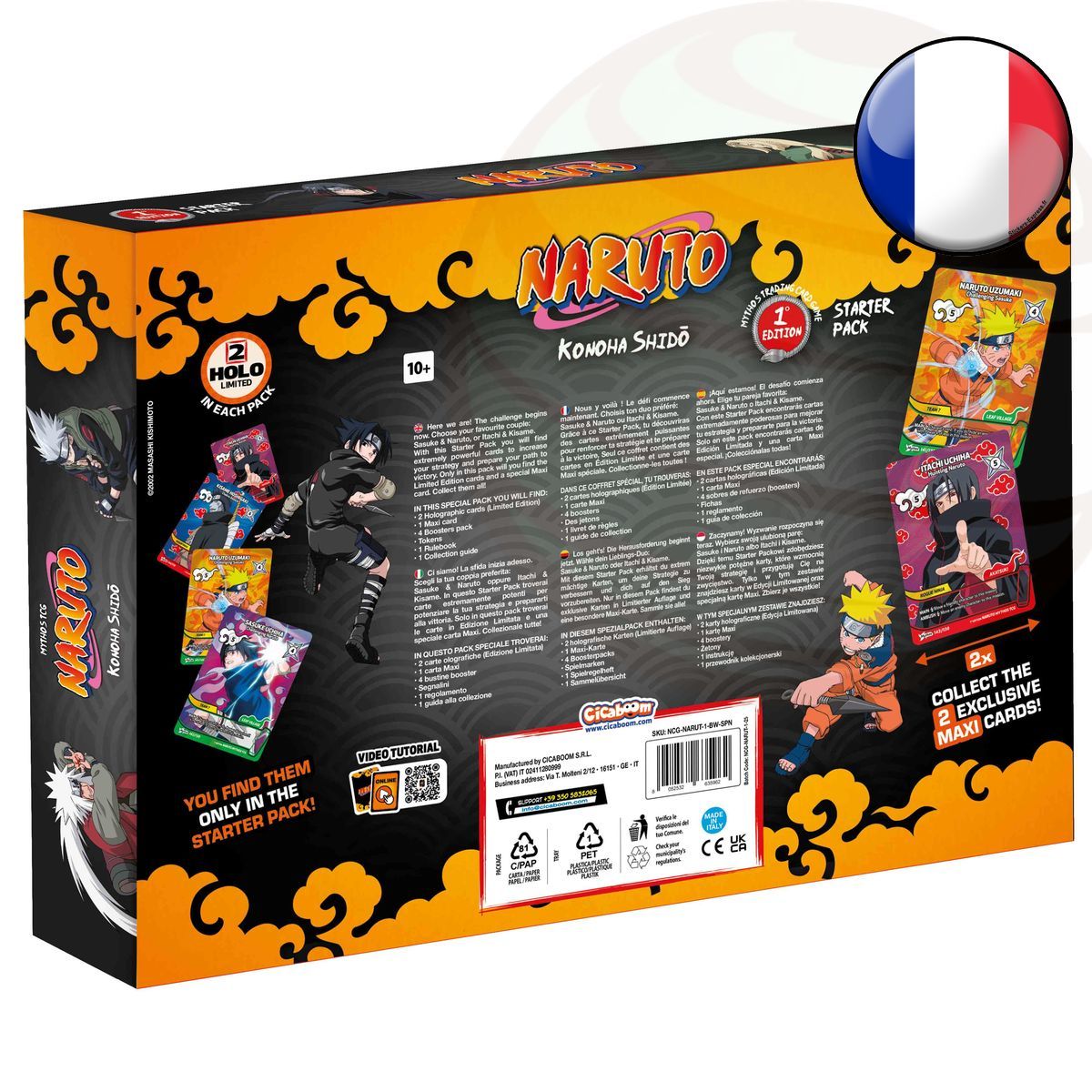 Starter Pack Box Set - Konoha Shido: Sasuke & Naruto - Naruto Mythos TCG - 1st Edition - FR