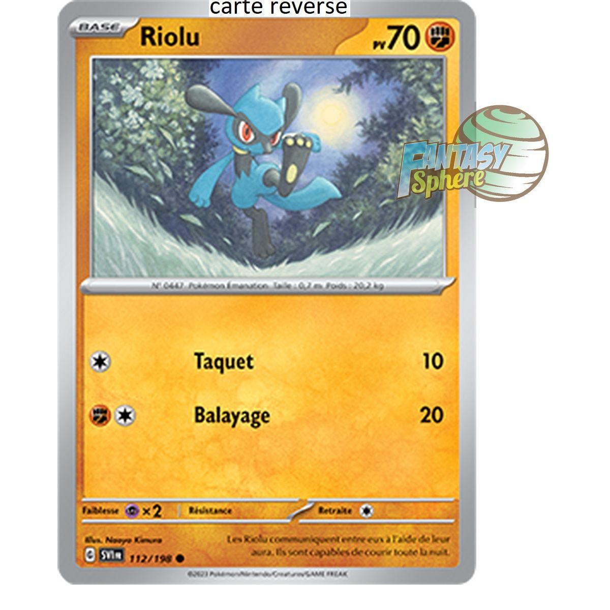 Riolu - Reverse 112/198 - Scarlet and Violet