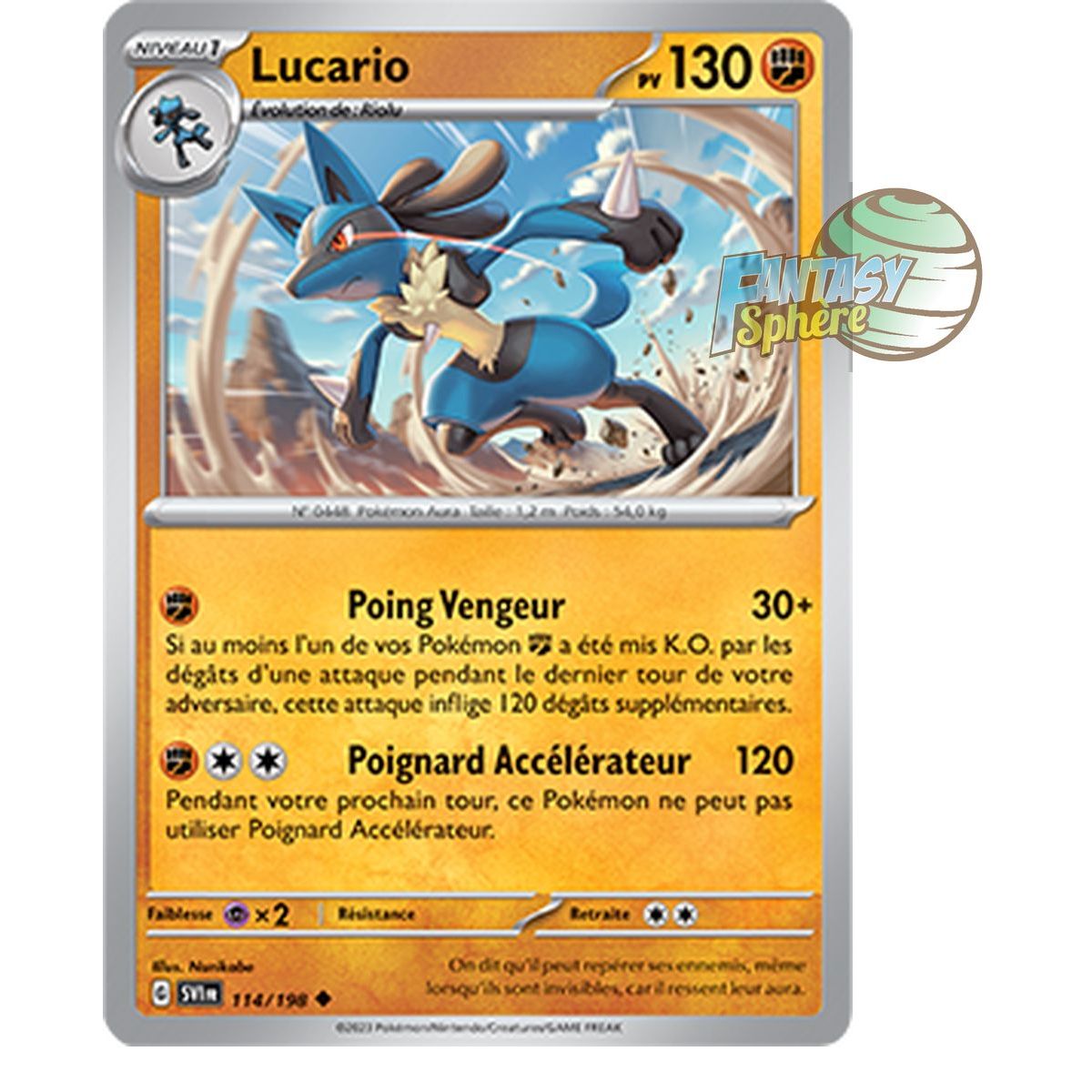 Lucario - Uncommon 114/198 - Scarlet and Violet