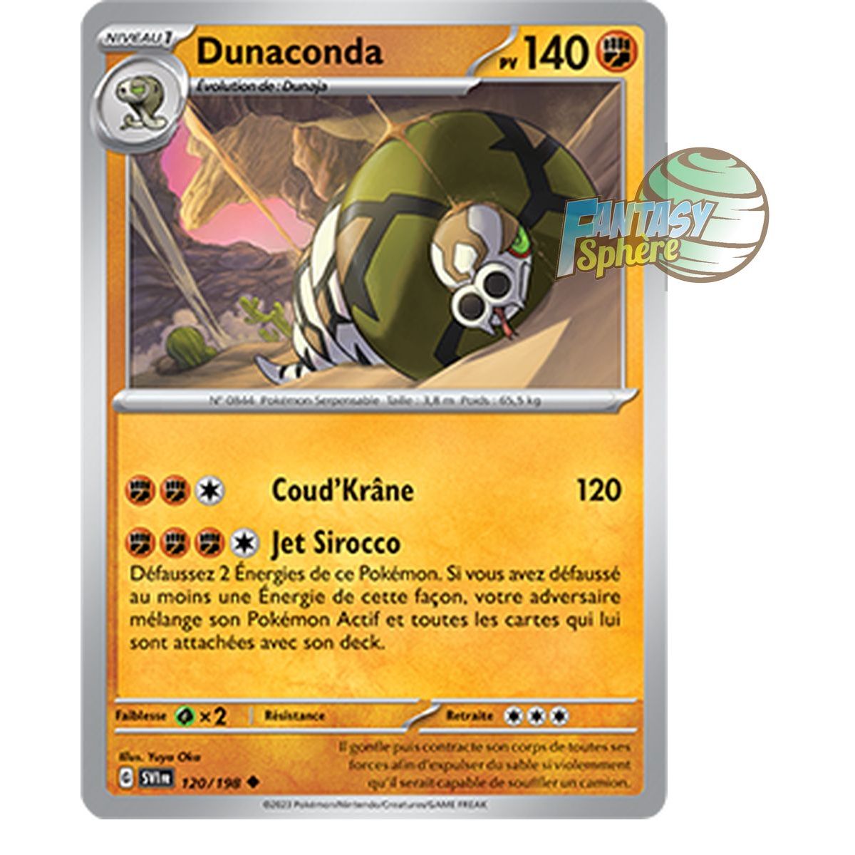 Dunaconda - Uncommon 120/198 - Scarlet and Violet