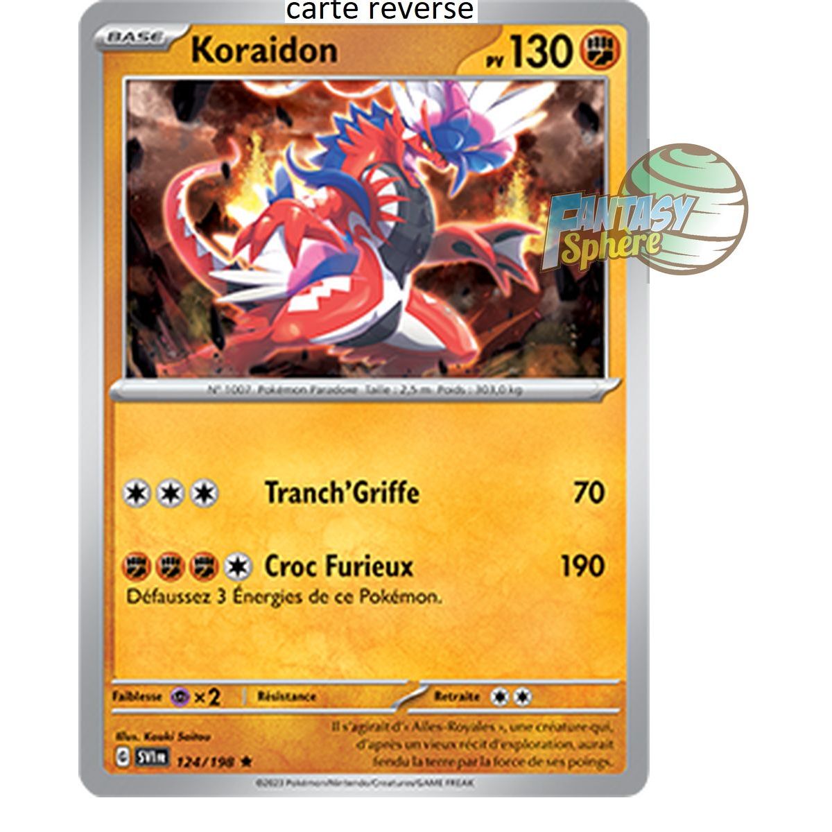 Koraidon - Reverse 124/198 - Scarlet and Violet