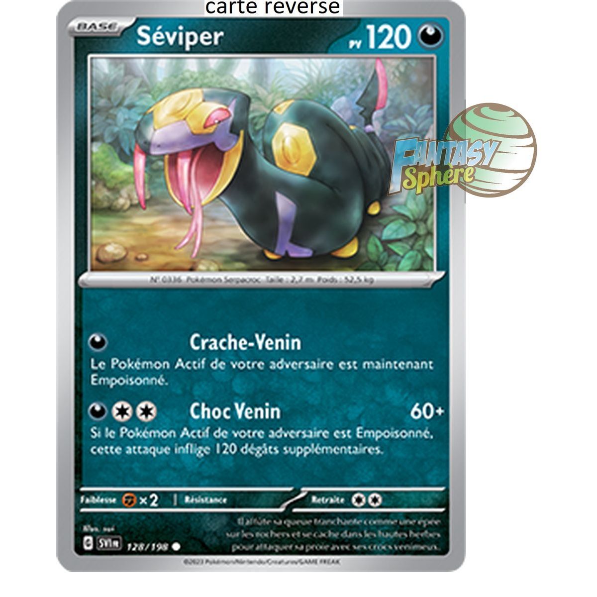 Seviper - Reverse 128/198 - Scarlet and Violet