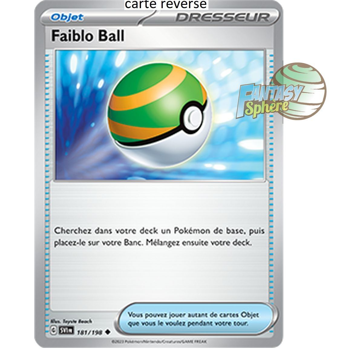 Item Faiblo Ball - Reverse 181/198 - Scarlet and Violet