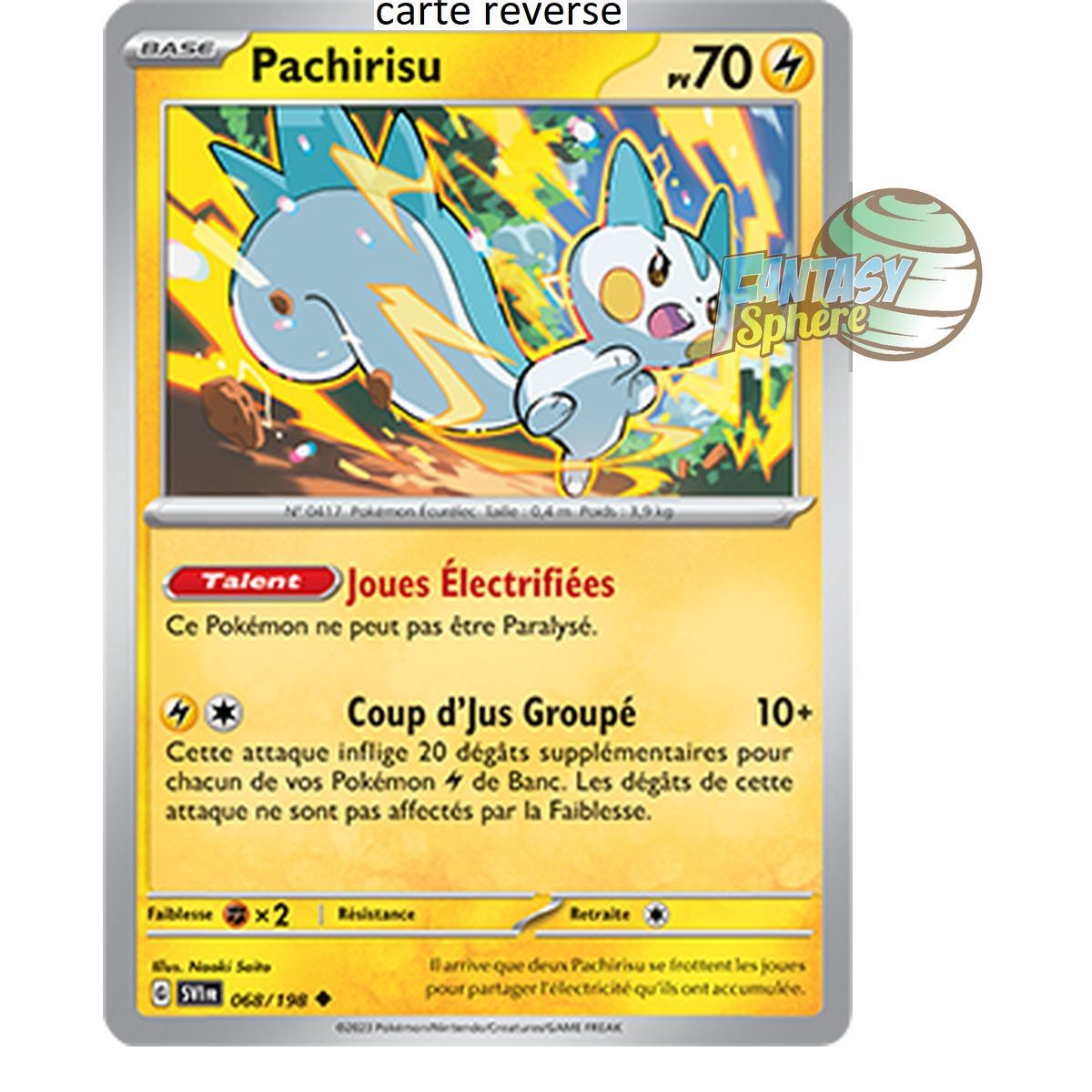 Pachirisu - Reverse 68/198 - Scarlet and Violet