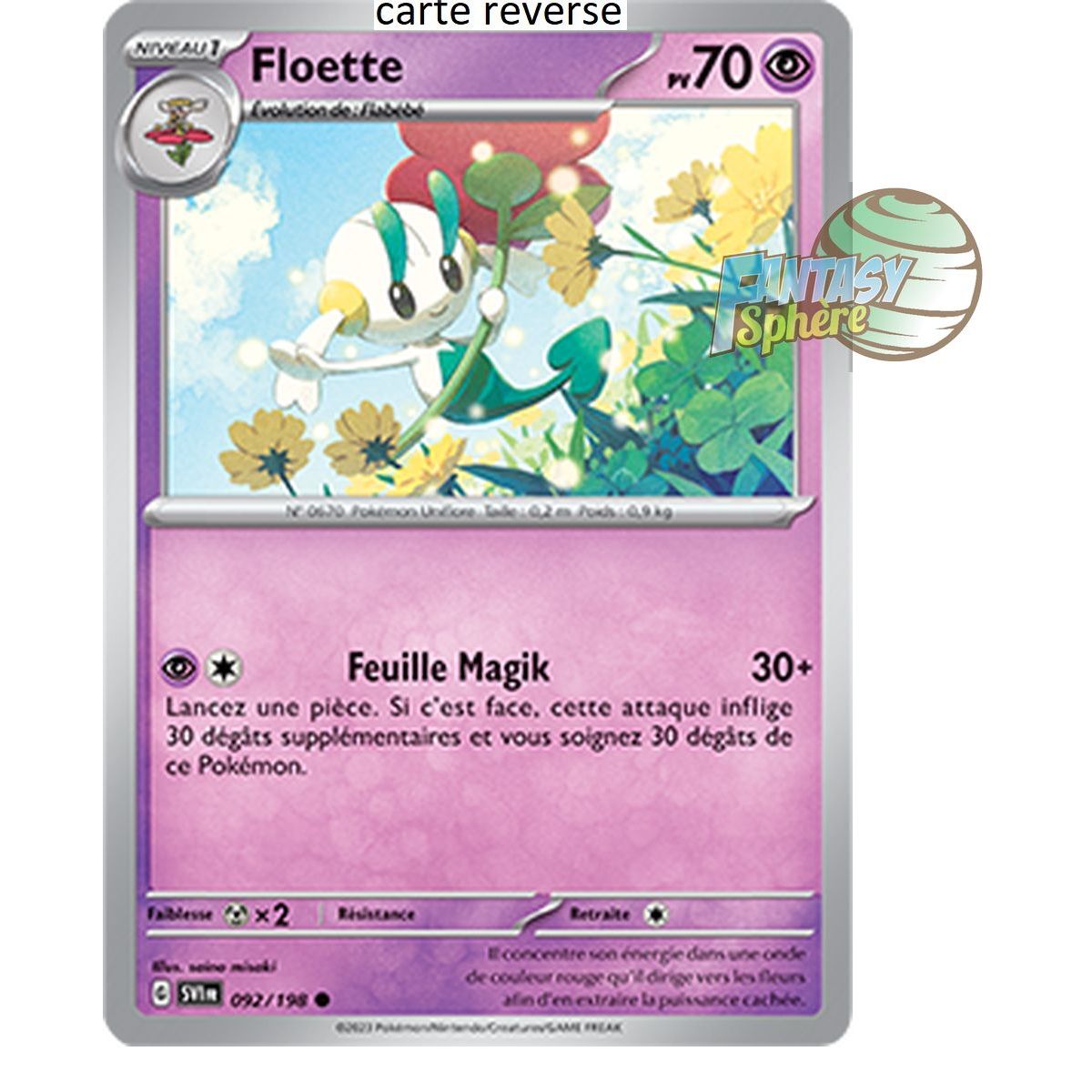 Floette - Reverse 92/198 - Scarlet and Violet