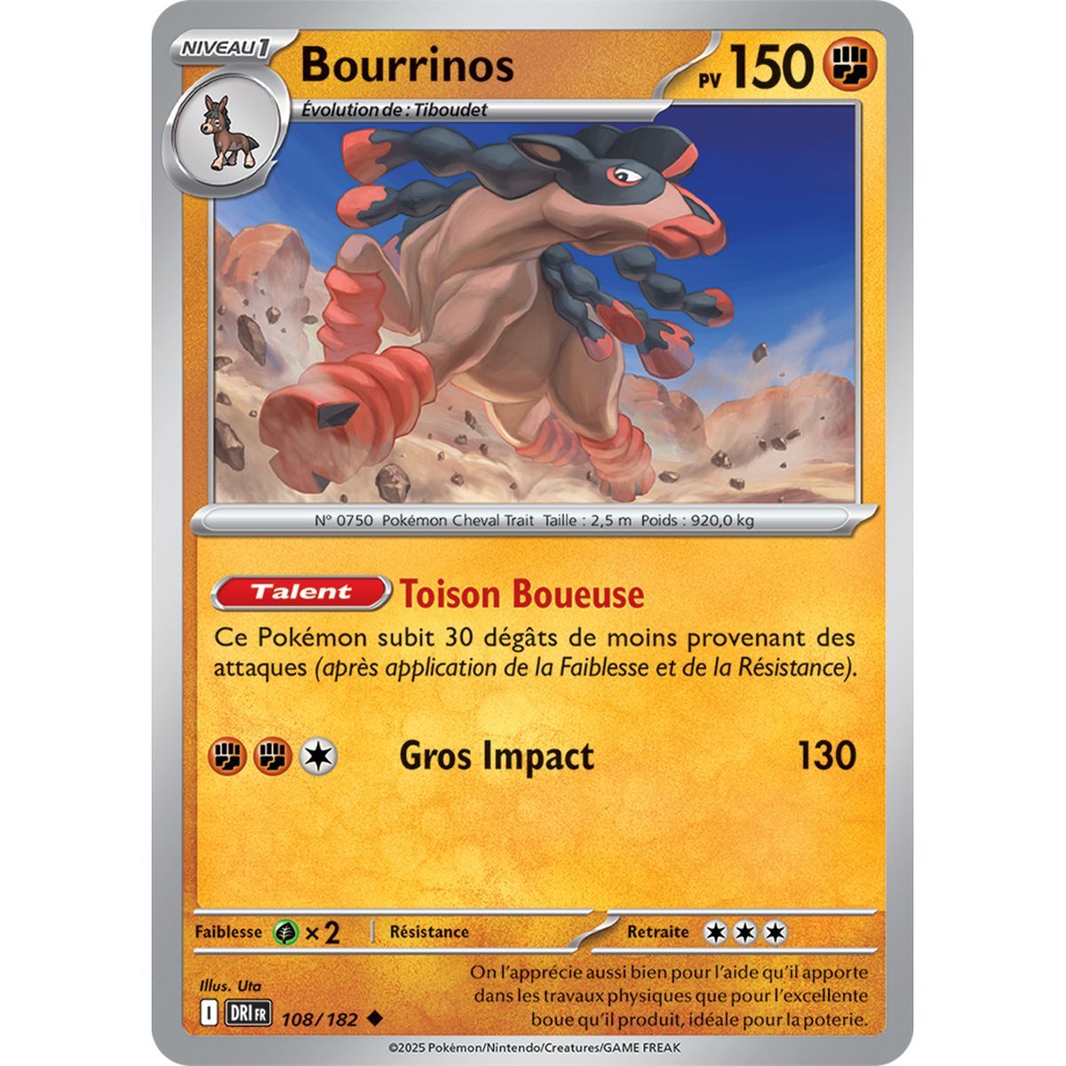 Item Bourrinos - Reverse 108/182 - Scarlet and Purple 10 Destined Rivalries