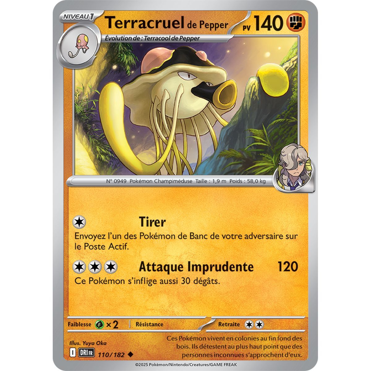 Pepper's Terracruel - Uncommon 110/182 - Scarlet and Purple 10 Destined Rivalries