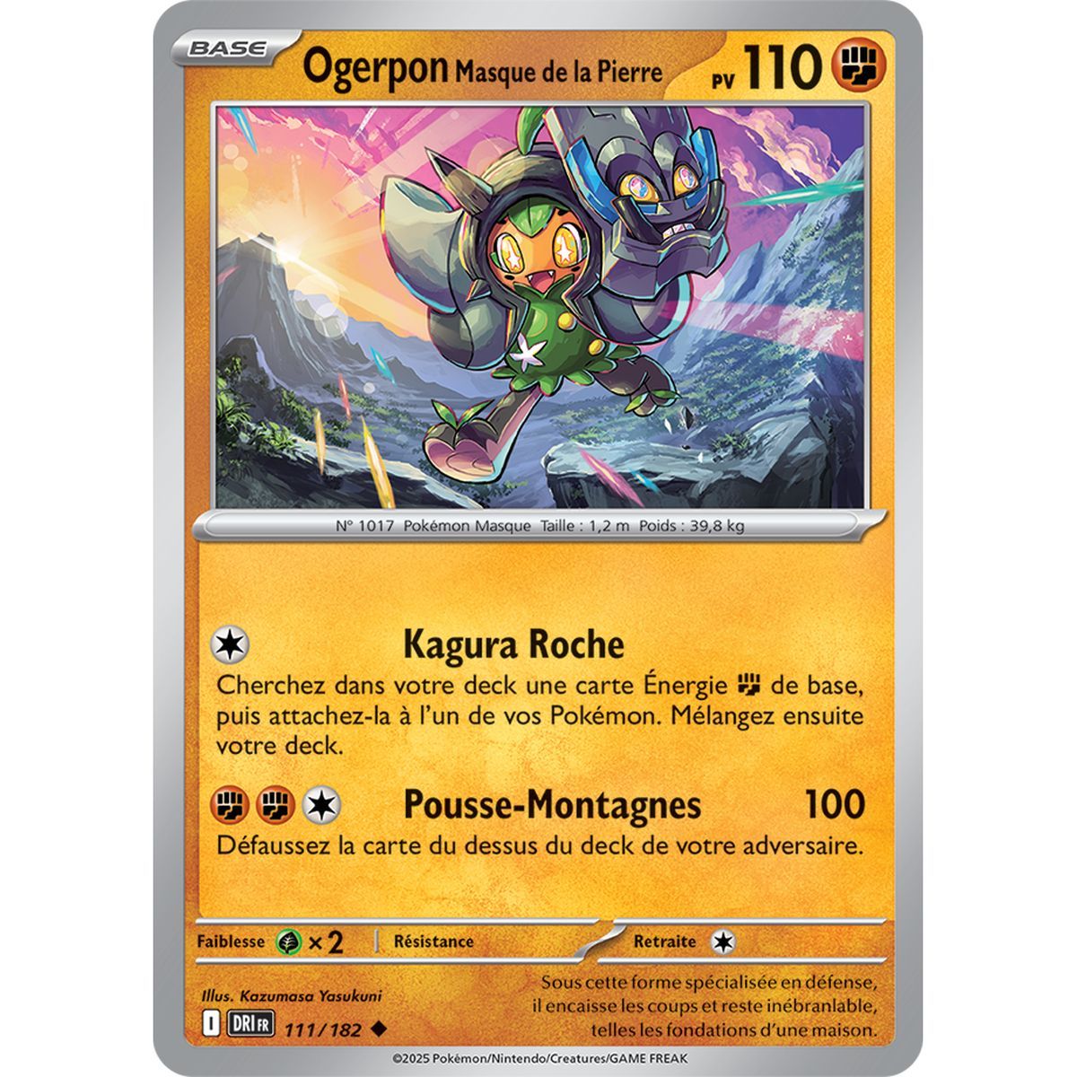 Item Ogerpon Mask of the Stone - Reverse 111/182 - Scarlet and Purple 10 Destined Rivalries