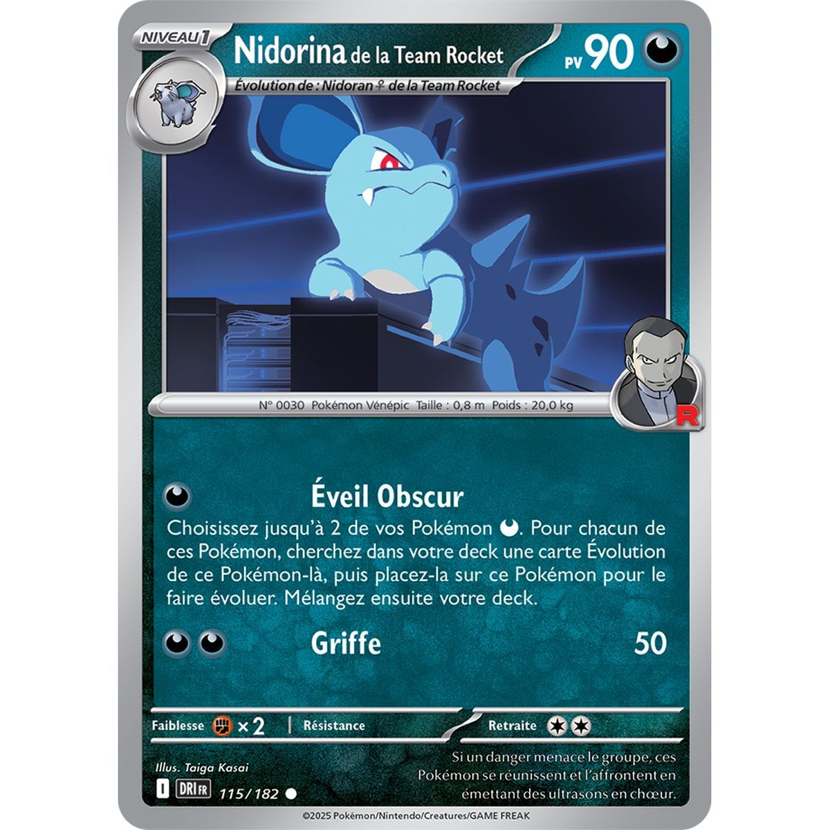 Team Rocket's Nidorina - Common 115/182 - Scarlet and Purple 10 Destined Rivalries