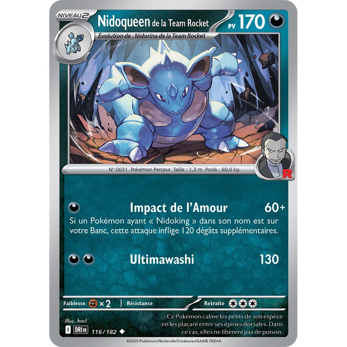 Team Rocket's Nidoqueen - Uncommon 116/182 - Scarlet and Purple 10 Destined Rivalries