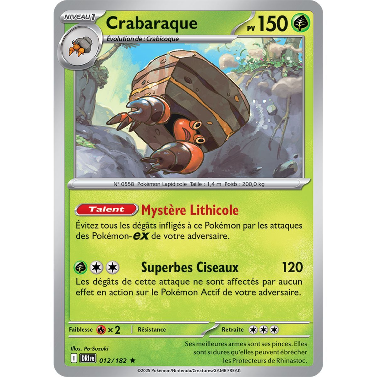 Item Crabaraque - Reverse 12/182 - Scarlet and Purple 10 Destined Rivalries