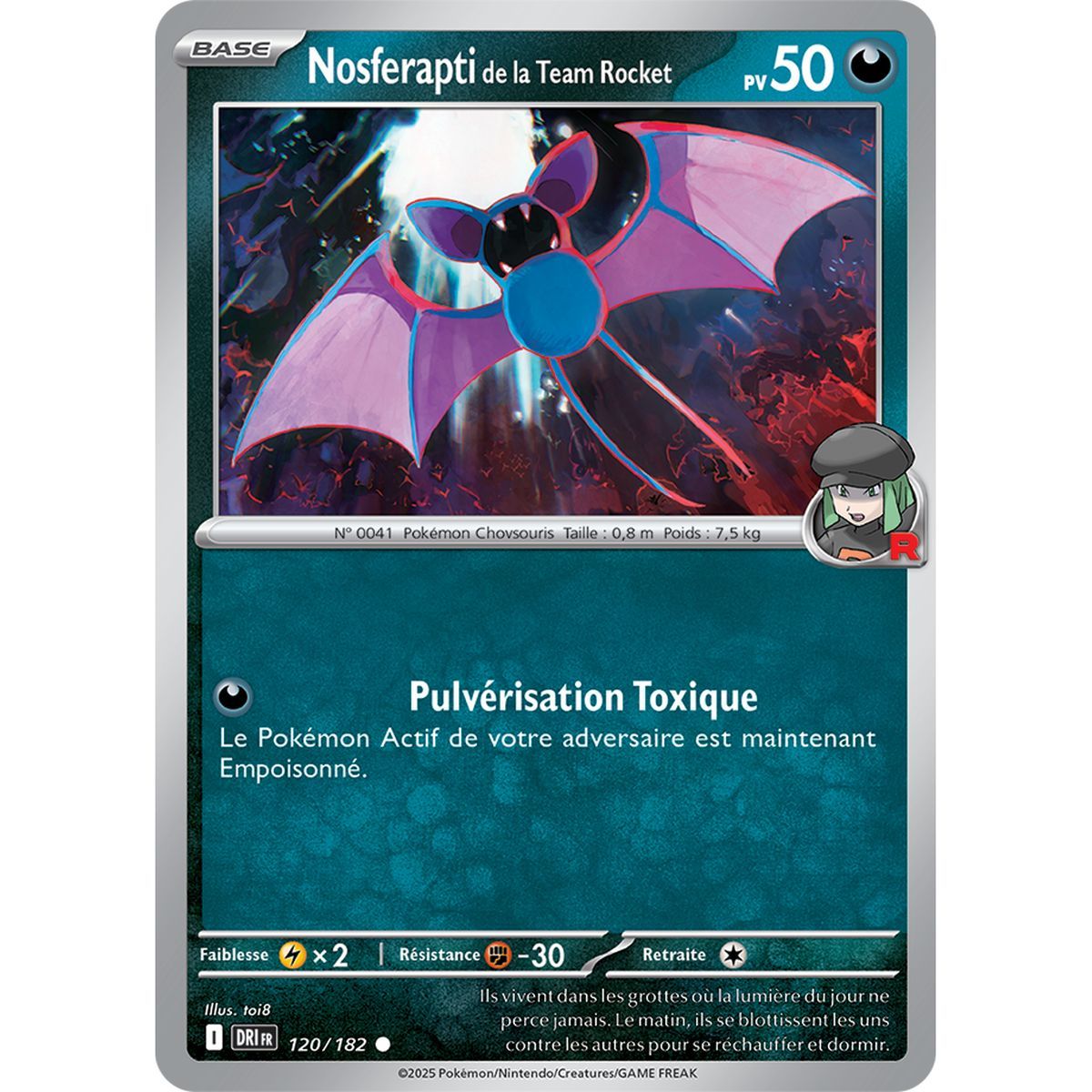 Team Rocket's Nosferapti - Reverse 120/182 - Scarlet and Purple 10 Destined Rivalries