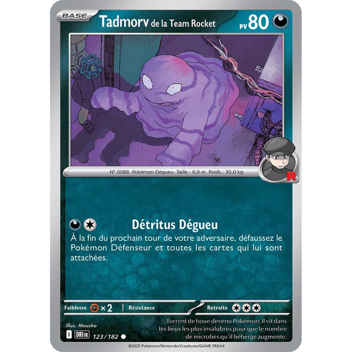 Team Rocket's Tadmorv - Common 123/182 - Scarlet and Purple 10 Destined Rivalries