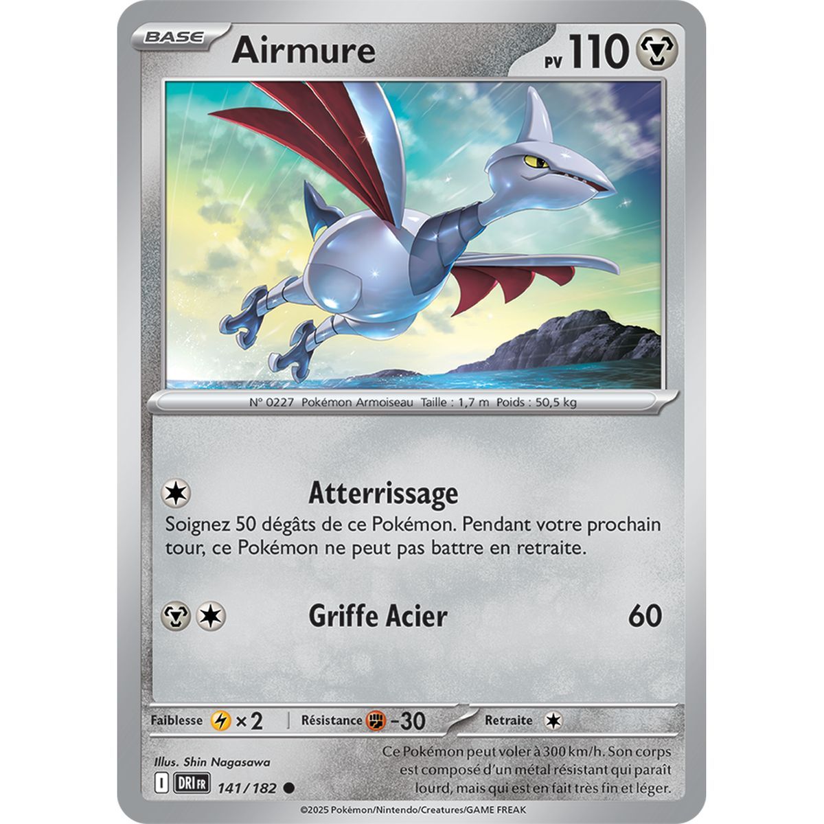 Skarmory - Reverse 141/182 - Scarlet and Purple 10 Destined Rivalries