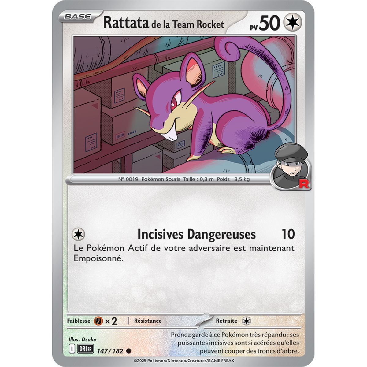 Team Rocket Rattata - Common 147/182 - Scarlet and Purple 10 Destined Rivalries