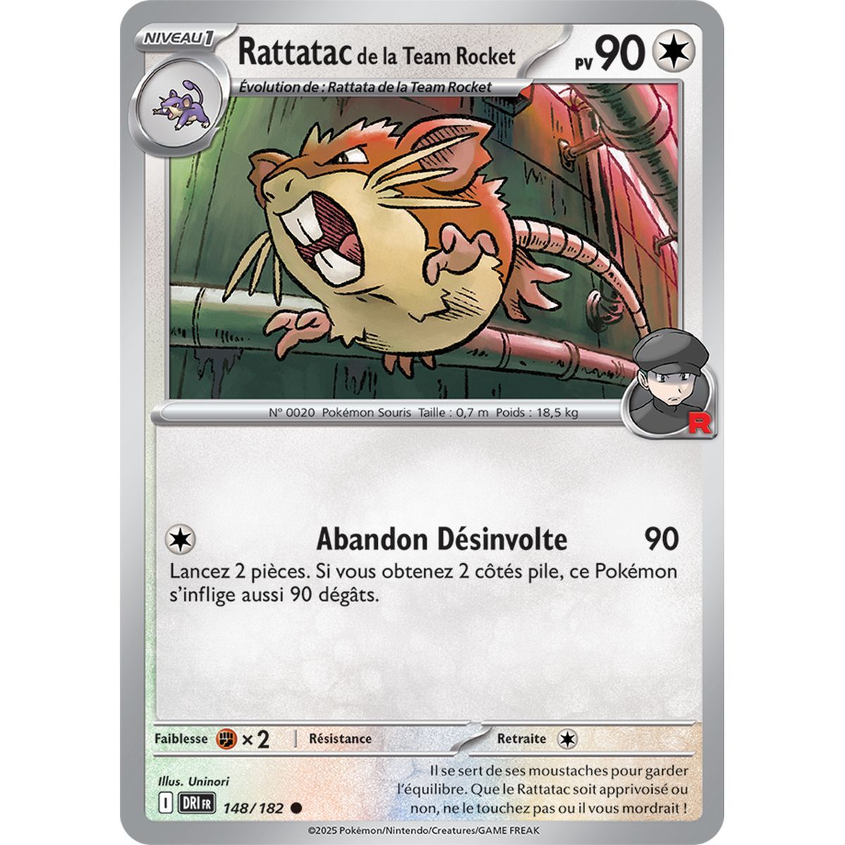 Team Rocket Rattatac - Common 148/182 - Scarlet and Purple 10 Destined Rivalries