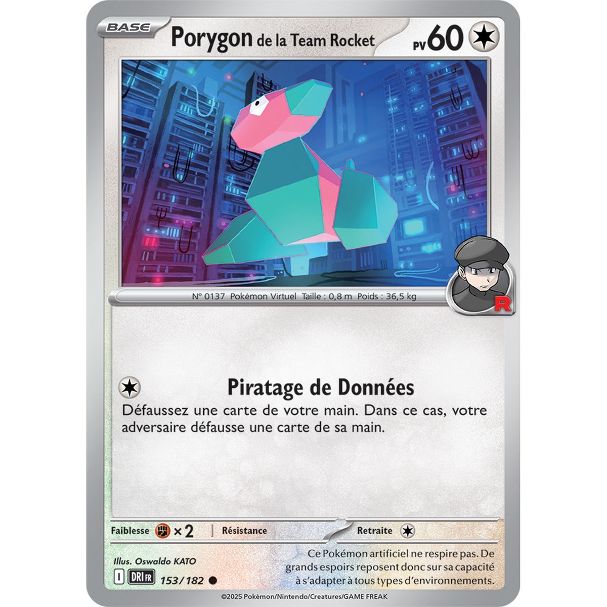 Team Rocket Porygon - Common 153/182 - Scarlet and Purple 10 Destined Rivalries