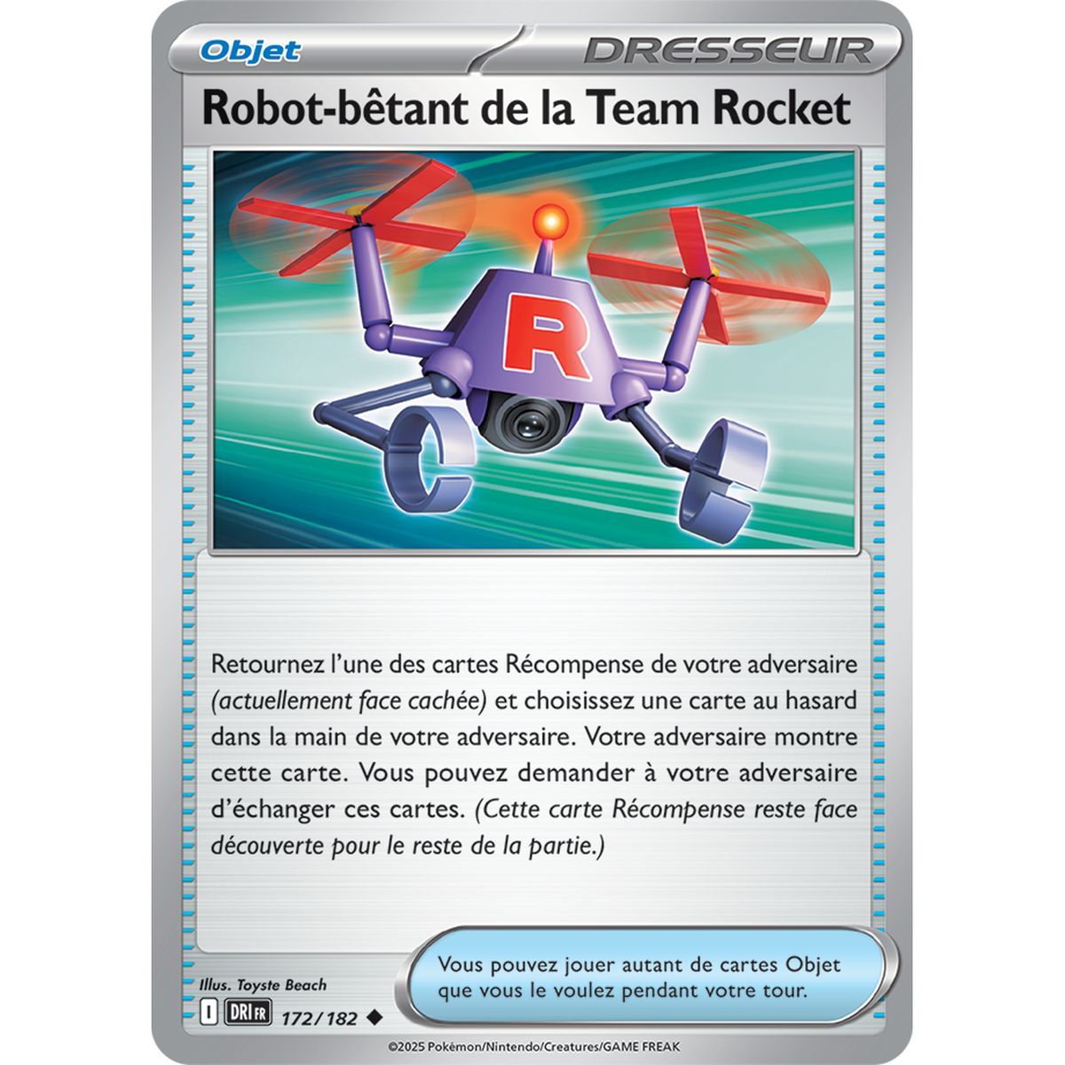 Item Team Rocket's Stupid Robot - Reverse 172/182 - Scarlet and Purple 10 Destined Rivalries