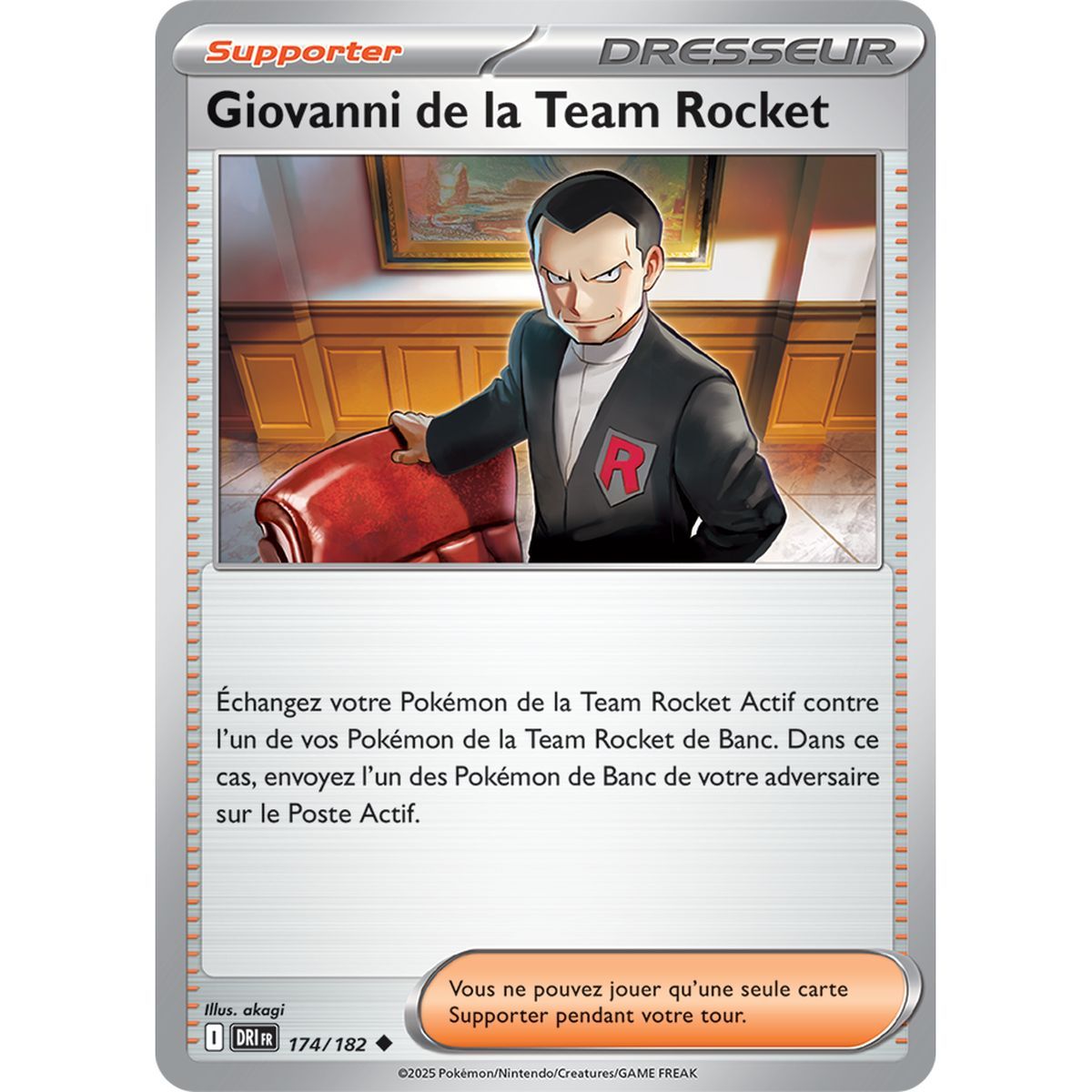 Giovanni of Team Rocket - Uncommon 174/182 - Scarlet and Purple 10 Destined Rivalries