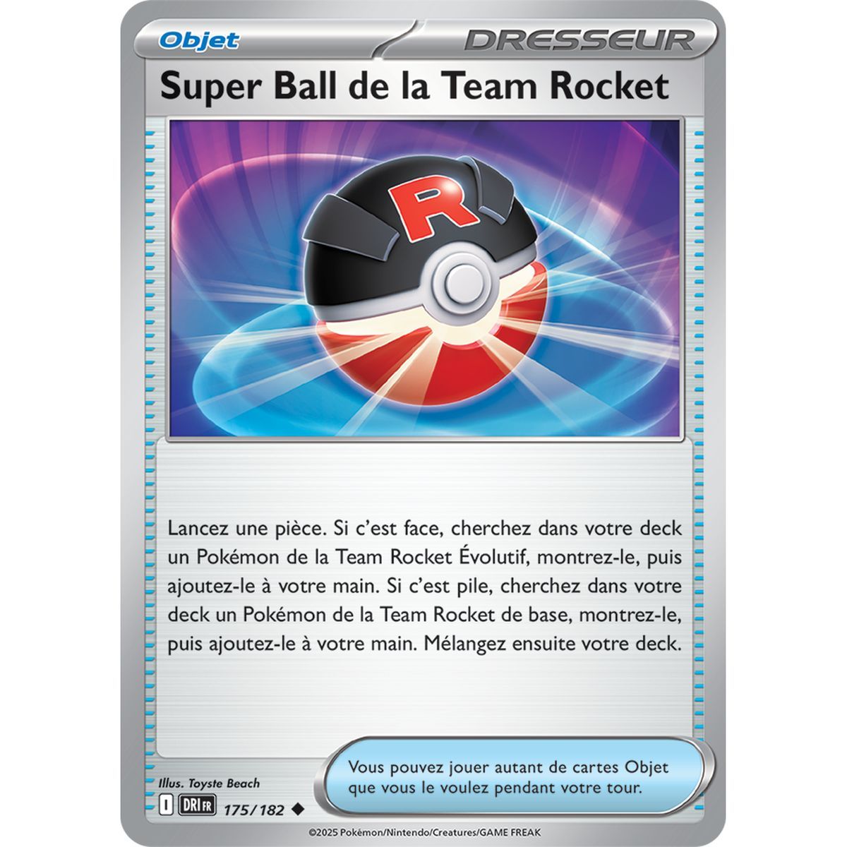 Team Rocket Super Ball - Uncommon 175/182 - Scarlet and Purple 10 Destined Rivalries
