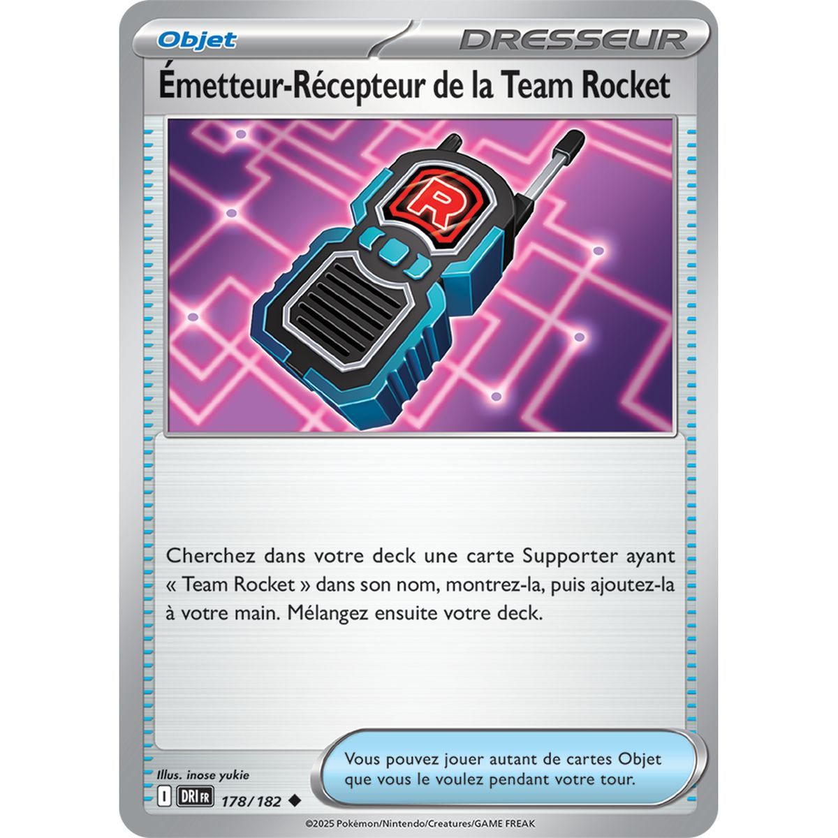 Item Team Rocket Transceiver - Reverse 178/182 - Scarlet and Purple 10 Destined Rivalries