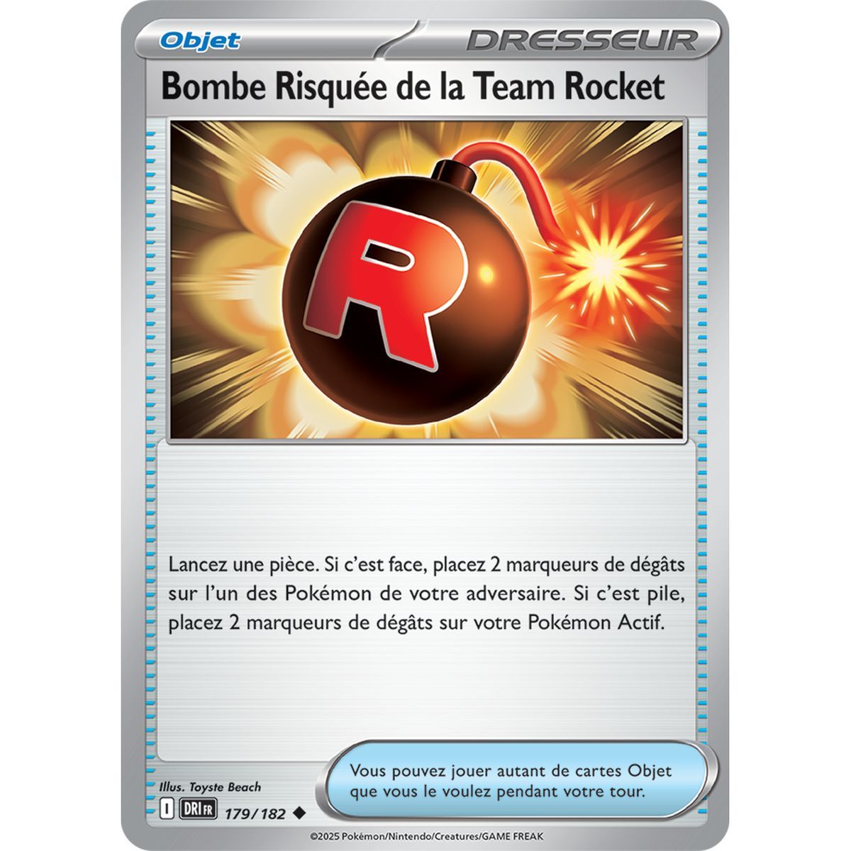 Item Team Rocket's Risky Bomb - Reverse 179/182 - Scarlet and Purple 10 Destined Rivalries
