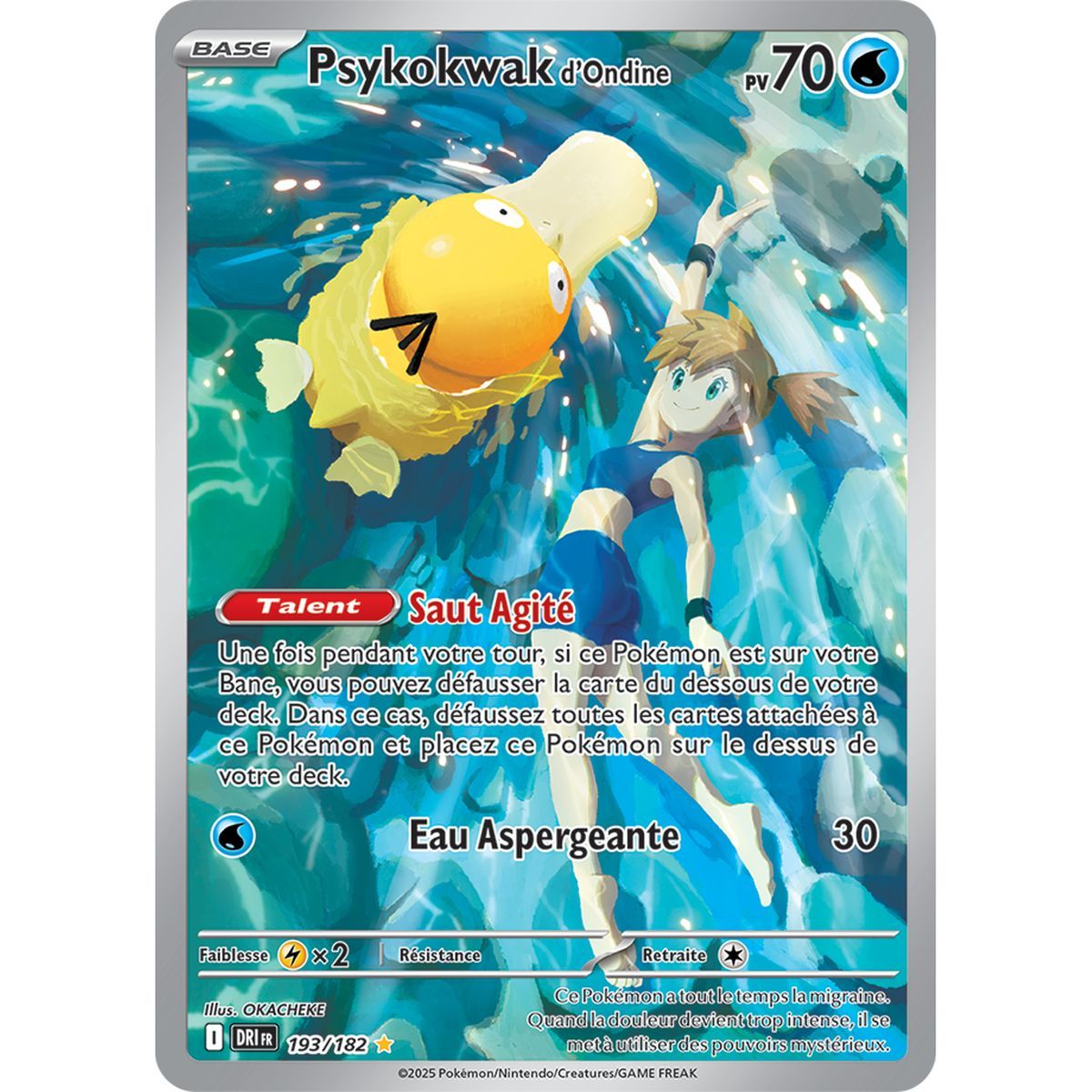 Misty's Psyduck - Rare Illustration 193/182 - Scarlet and Purple 10 Destined Rivalries