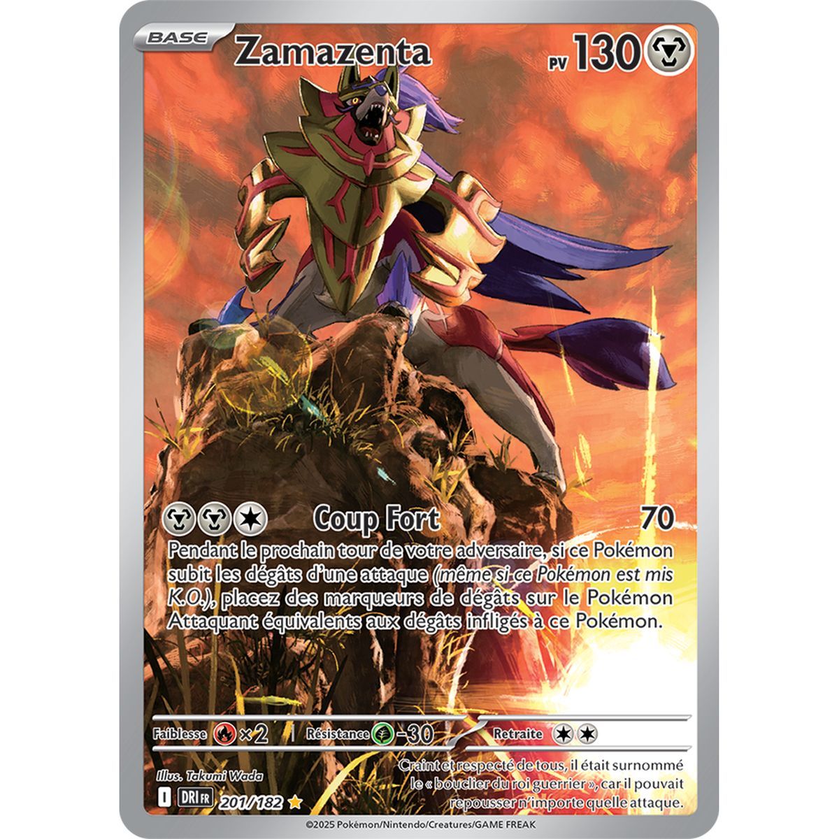 Item Zamazenta - Rare Illustration 201/182 - Scarlet and Purple 10 Destined Rivalries