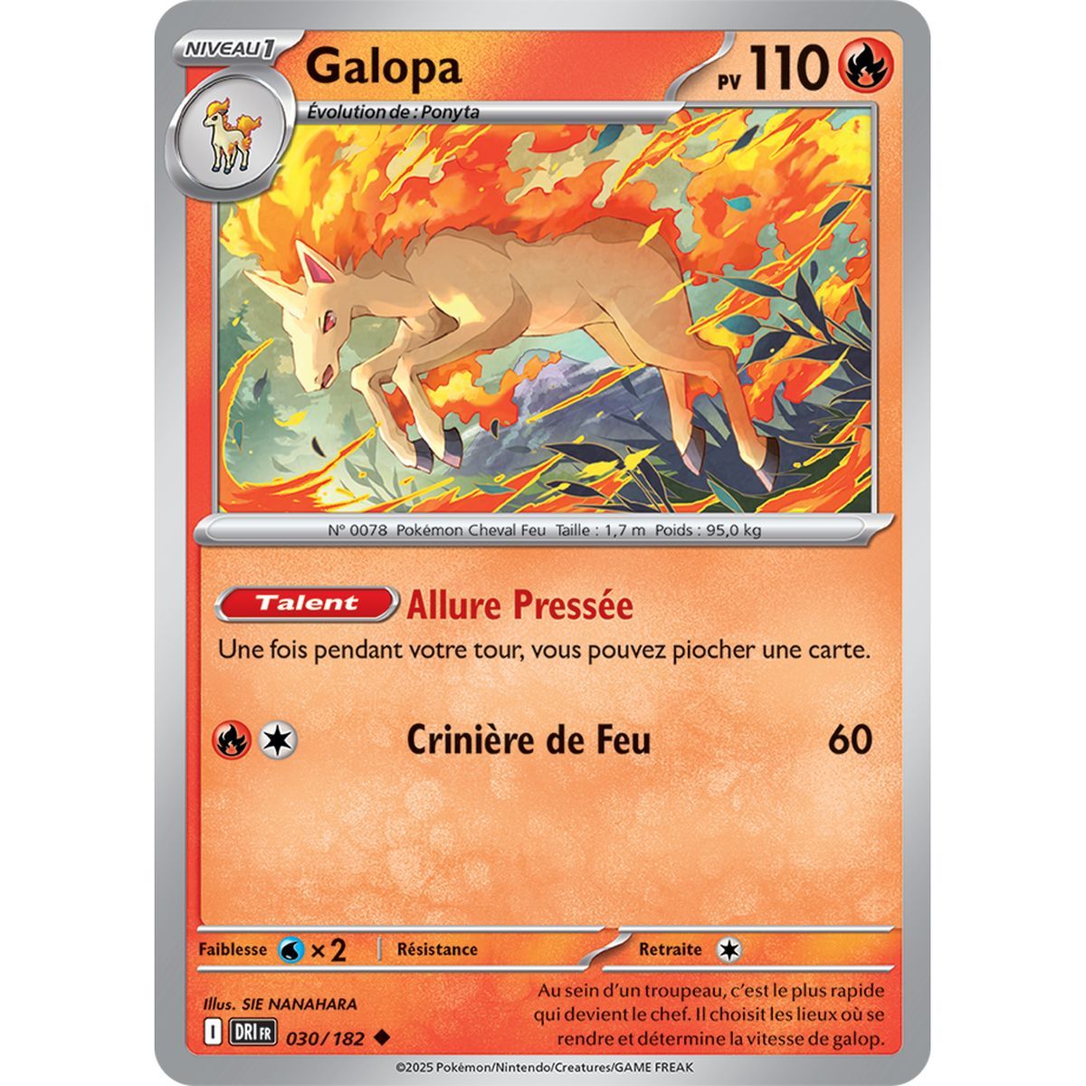 Galopa - Uncommon 30/182 - Scarlet and Purple 10 Destined Rivalries