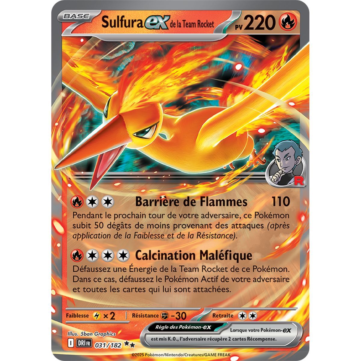 Item Team Rocket's Moltres Ex - Double Rare 31/182 - Scarlet and Purple 10 Destined Rivalries