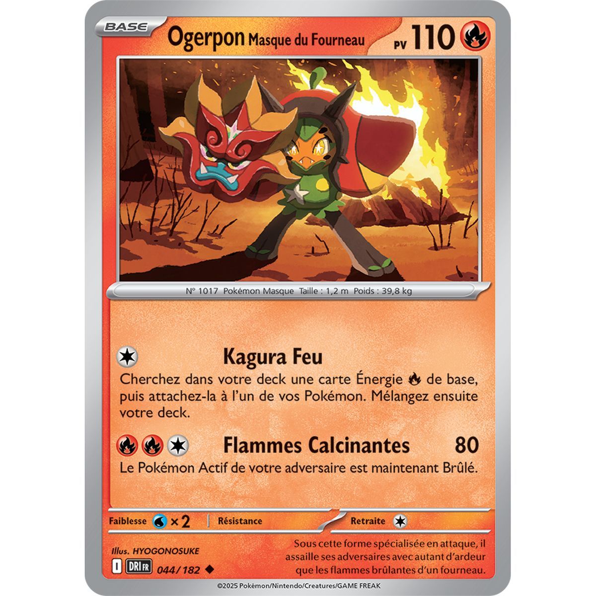 Item Ogerpon Mask of the Furnace - Reverse 44/182 - Scarlet and Purple 10 Destined Rivalries