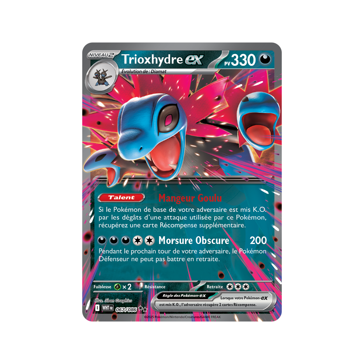 Trioxhydre-ex - Double Rare 67/86 - Scarlet and Violet 10.5 White Flame