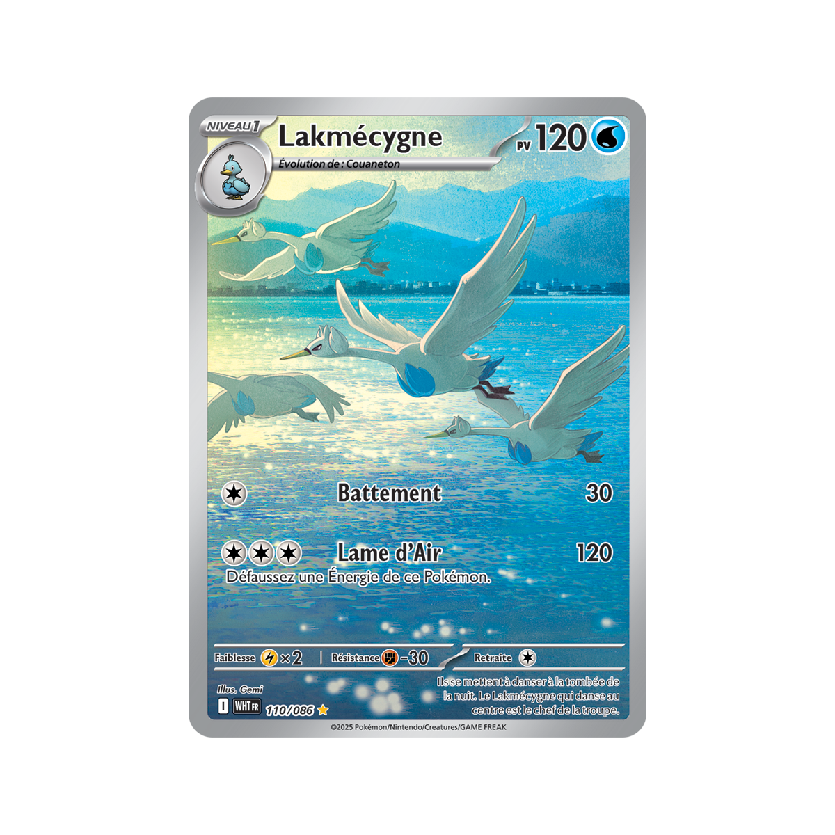 Item Lakmécygne - Rare Illustration 110/86 - Scarlet and Violet 10.5 White Flame