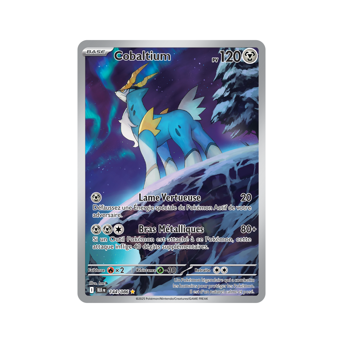 Item Cobaltium - Rare Illustration 144/86 - Scarlet and Violet 10.5 Black Lightning