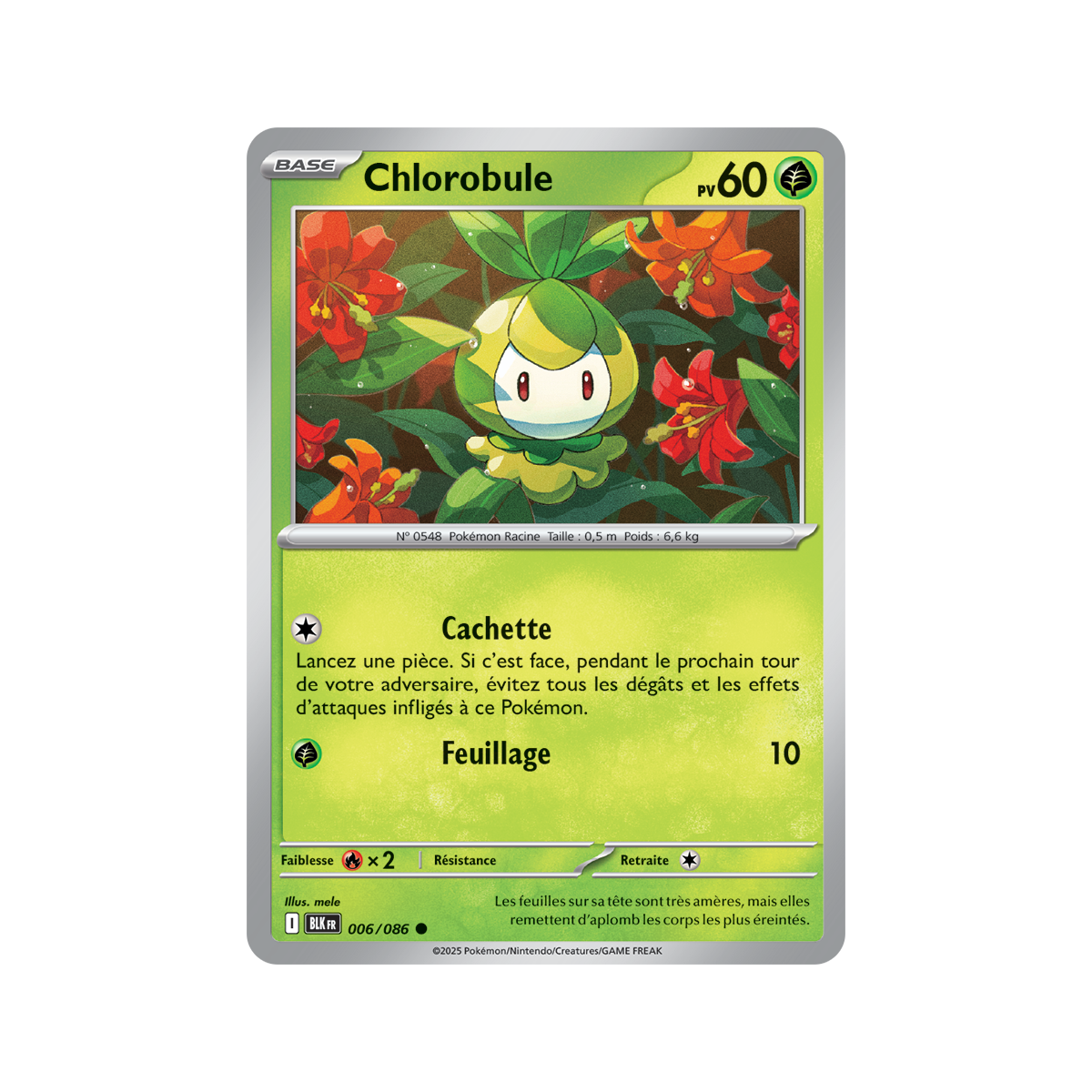 Chlorobule - Reverse Pokéball 6/86 - Scarlet and Purple 10.5 Black Lightning
