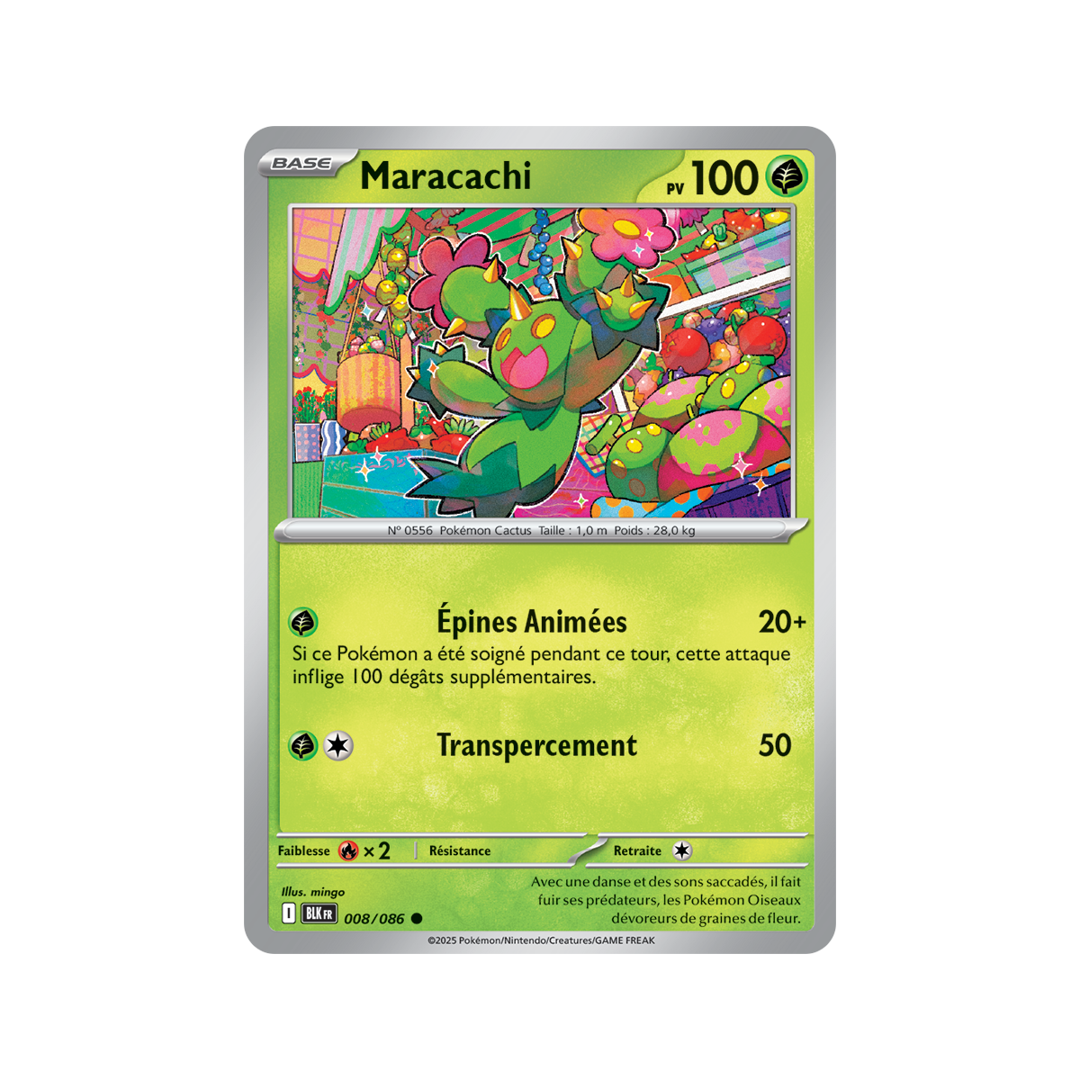 Maracachi - Reverse Pokéball 8/86 - Scarlet and Purple 10.5 Black Lightning