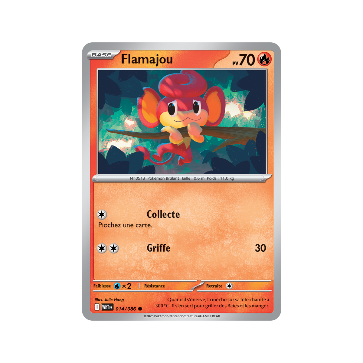 Flamajou - Reverse Pokéball 14/86 - Scarlet and Purple 10.5 White Flame